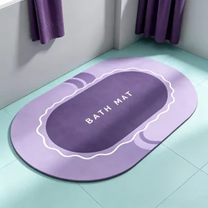 Luxury Diatomite Absorbent Carpet Set Diatom Mud Mat Non Slip Fast Drying Floor Decoration for Bathroom Shower Room