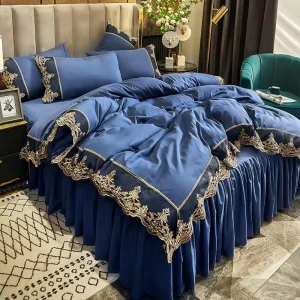Luxury Duvet Bedding Set King Size Comforter Set Bed Sheet Quilt Cover for Home Hotel