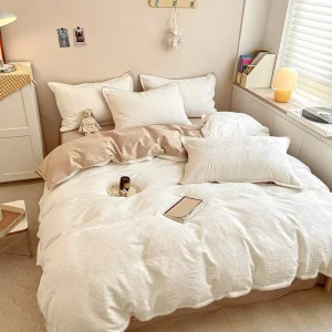 Luxury Duvet Covers Pillowcase 100% Cotton Quilts Blanket Bedding Set With Comforter Hotel Bedding Set