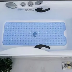 Luxury Eco Friendly Bathtub Mat Bathroom Non slip Mat Anti Slip Bath Mat Suction Cups PVC Machine Made Non Toxic