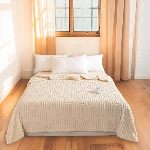 Luxury Eco-Friendly Cozy Fleece Jacquard Blanket Soft Fluffy Winter Blanket for Bed Couch and Sofa