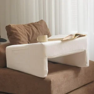Luxury Eco Friendly Memory Foam Pillow Custom Reading Lap Desk Pillow U Shape Design Knitted Removable Washable Anti Bottom