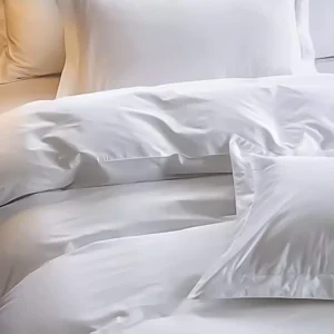 Luxury Egyptian Cotton Bedding Set 4 Piece Hotel Style Quilt Sheet Duvet Cover White Simple Design Includes Fitted Flat Bags