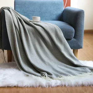 Luxury European American Style Quilted Solid Character Pattern Super Soft Four Seasons Office Home Use Bedding Decor Blanket