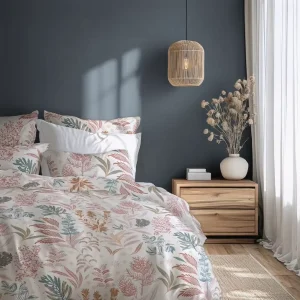 Luxury European Bedding Duvet Set 100% Cotton Colorful Printing Home Use Hotel Edition Pillowcases Fitted Flat Sheet