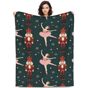 Luxury Flannel Blanket Super Soft Reversible Plush 100% Polyester All Season Throw for Couch Bed & Gift Giving