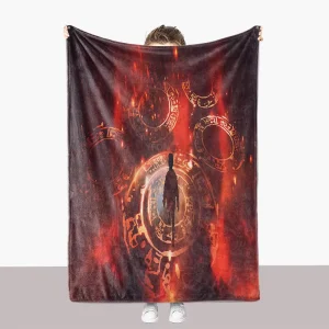 Luxury Flannel Throw Blanket Custom Blanket with Logo Digital Printed Blanket