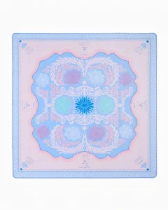 Luxury Floral Printed Mahjong Mat Anti Slip Waterproof Table Cover Noise Reduction Mahjong Pad for Home Party & Gift