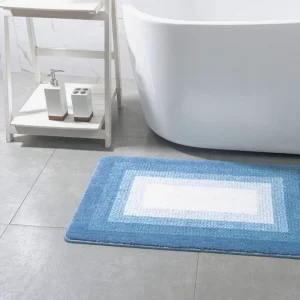Luxury Fluffy Bath Mat Non-slip Soft Shaggy Shower Sink Rug Washable Plush Bath Rug for Bathroom Floor Absorbency Tub Mat