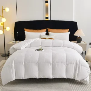 Luxury Goose Down Duvet 100 Cotton Fabric Twin Queen King Size Comforter Winter Quilt for Hotel Home Use Textile
