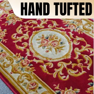 Luxury Handmade Hand Tufted Villa Carpet Large Size Customized Classical Pattern Wool Eco Friendly Area Rug Living Room Hotel