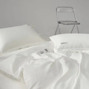 Luxury High End Duvet Cover Solid Color Pillowcases Soft Comfortable Bed Sheet Set for Hotel