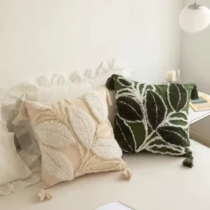 Luxury High End Tufted Square Pillow Case Ins Light for Home Use Popular Cushion for Living Room Sofa Bed Internet Household