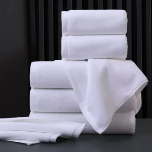 Luxury High Quality 100% Cotton Super Soft High Absorbent Plain White Terry Spa Bathroom Premium Hotel Towel