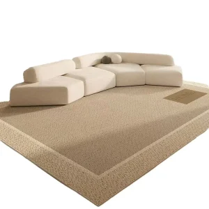 Luxury Home Decor Large Rectangle Coastal Pattern Anti Slip Carpet Set Nonslip Sofas and Area Rugs for Living Room