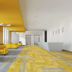 Luxury Home Hotel Commercial Interlocking Flooring Squares Carpet Tiles 25*100cm Office Carpet
