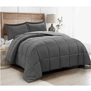 Luxury Home Textile 60s King Size 100% Cotton 4-Piece Floral Leaves Pattern Bed Comforter Set with Mattress Protector