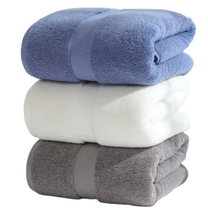Luxury Hotel Bath Sheets White Custom Logo Large Set Microfiber Bath Towel Bathroom Set Bath Towels