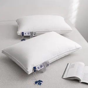 Luxury Hotel Bed Pillows Original White Goose Feather Down Pillow Queen King Size Comfortable Sleeping