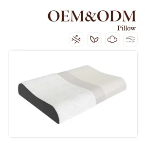 Luxury Hotel Bed Pillows for Sleeping Set of 2 Memory Foam Soft Pillow with Cooling Cotton Cover Queen Size