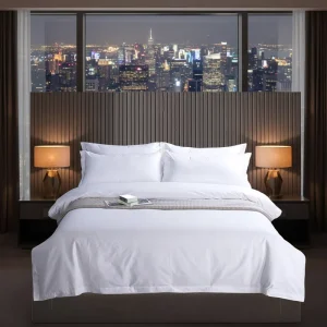 Luxury Hotel Bedding Set 100% Egyptian Cotton 300TC King Size 4 Piece Eco-Friendly Bed Sheets