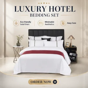 Luxury Hotel Bedding Set Adult Woven Modern Solid Duvet Cover for Hotel Bedroom