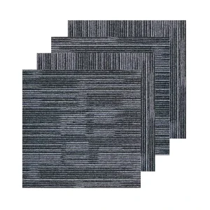 Luxury Hotel Carpet PP Nylon Jacquard Commercial Office Carpet Tiles PVC Floor Square Carpet 50×50