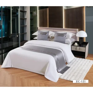 Luxury Hotel European Jacquard Bed Runner with Bedding Set Duvet Cover Bedsheet for Sofa Throw Pillow Cover Factory Supply