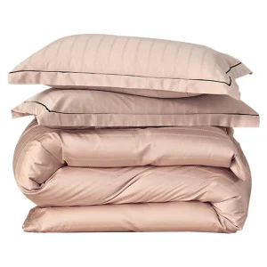 Luxury Hotel Jacquard Stripe Cotton Bedsheet Sets Pure Cotton Flat Sheet Fitted Sheet Bed Cover
