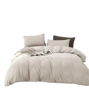 Luxury Hotel King Size Duvet Cover Set Double Brushed Microfiber Bedding 3PCS