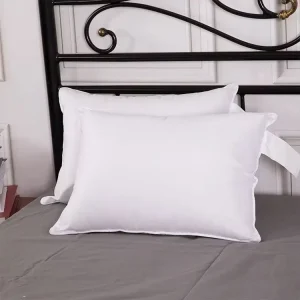 Luxury Hotel King Size Neck Support Knitted 100% Polyester Microfiber Pillow for Side Sleepers Soft Support Removable Washable