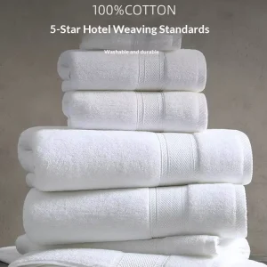 Luxury Hotel Quality 100% Combed Cotton Woven Hypoallergenic Bath Towel 600 GSM Super Absorbent Soft Durable Bath Sheet Spa