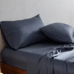 Luxury Hotel Quality Bamboo Woven Sheet Pillowcase Sets 300 Anti Bacteria OEKO TEX Certified Smooth Breathable