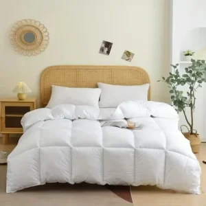 Luxury Hotel Quality Comforter Double Stitched Fluffy Soft All Season Duvet Insert Box Stitch Quilted