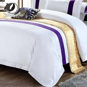 Luxury Hotel Woven 400TC Microfiber Duvet Cover Set with Pillowcases