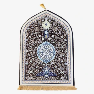 Luxury Islamic Extra Thick Prayer Rug & Mat Soft Washable Silicone Bottom Portable Customized Size for Home Mosque Ramadan Gift