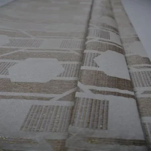 Luxury Jacquard 100 Polyester Woven Curtain Fabric Heat Resistant Decorative Fabric Suitable for Home Decor