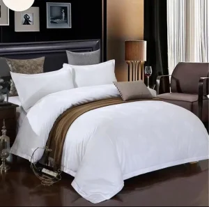 Luxury Jacquard Duvet Cover Set Queen King Size 100% Cotton Eco Friendly 300 Thread Count Modern Style for Hotels & Home Bedding