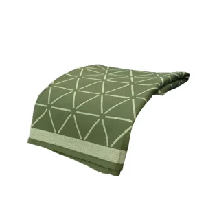 Luxury Knitted Blanket Eco Friendly Diamond Striped Four Seasons Hotel Home Premium Soft Warm Throw