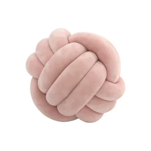 Luxury Knot Cushion Round Decorative Ball Velvet Knot Pillow Sofa Decorative Throw Pillows