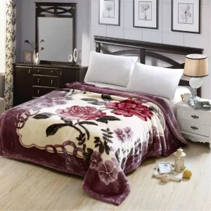 Luxury Korean Style Raschel Fleece Blanket Silky Soft and Warm for Autumn Winter Home Use