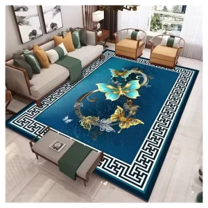 Luxury Large Size Living Room Floor Carpet Custom Soft Non slip Geometric Polyester Area Rugs for Home Bedroom Hallway Stairs