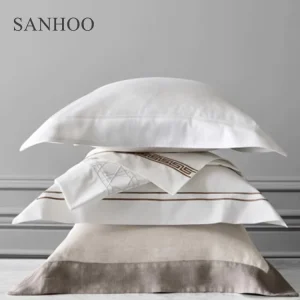 Luxury Linen Bed Egyptian Cotton Bedding Hotel 500 Thread Count Pure Cotton Bed Sheet Sets