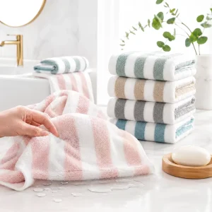Luxury Lint Free Coral Fleece Bath Towel 70x140cm 275g Absorbent Lightweight for Beauty Massage Hotel Sauna