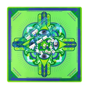 Luxury Mahjong Mat 31.5×31.5 Inch Non Slip Sound Dampening Table Protector Water Resistant Gaming Pad