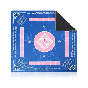 Luxury Mat for American Mahjong and Poker Waterproof Easy Wipe Non Slip Silent Multi Functional Natural Rubber Pad