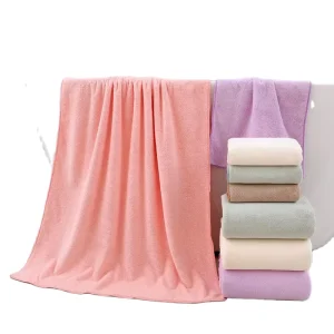 Luxury Microfiber Bath Towel Gym Towel 8431 Custom Home & Gift Plain Solid Color Towel