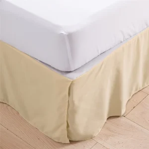 Luxury Microfiber Bed Skirt Solid Colors Super Soft Bedspread