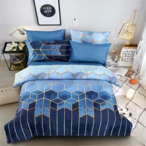 Luxury Microfiber Design Pattern Bed Sheets King Size 3pcs Duvet Cover Bedding Set
