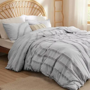 Luxury Microfiber Duvet Covers Boho King Size Bed Sheets Set With Duvet Jacquard Tufted Duvet Covers Sets for King Size Bed